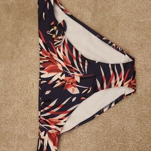 NWT Chantelle Paris Women's Brown Tropical Print Bikini Bottom Multicolor Size S